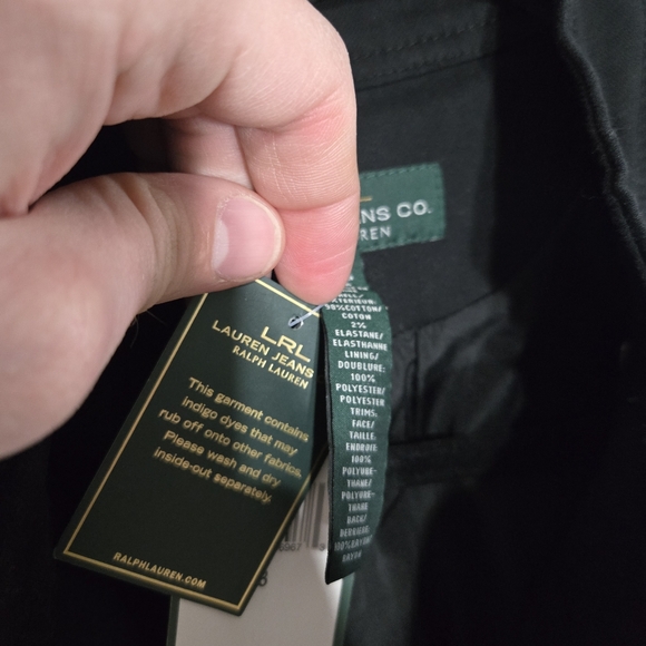 New Lauren Jeans‎ CO. Ralp Lauren Jacket Women 8 Black Full-Zip Long Sleeve - Picture 7 of 16